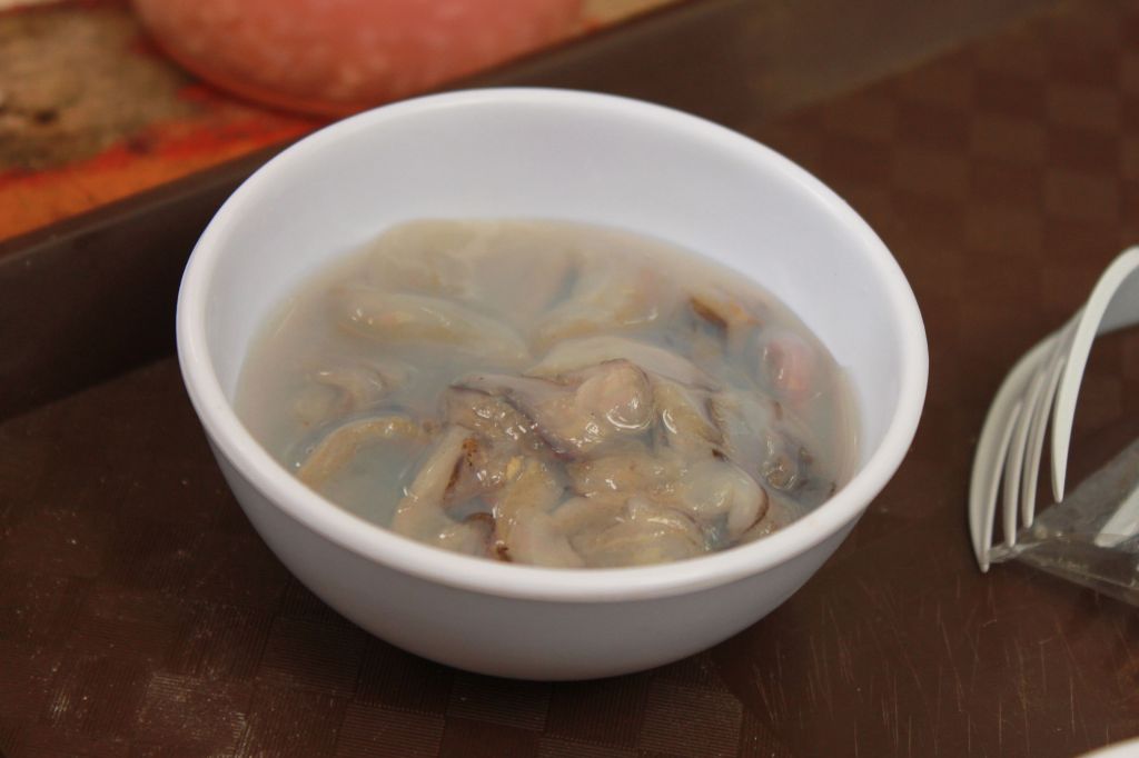 A serving of tamilok, a Palawan mangrove mollusk prepared as local seafood